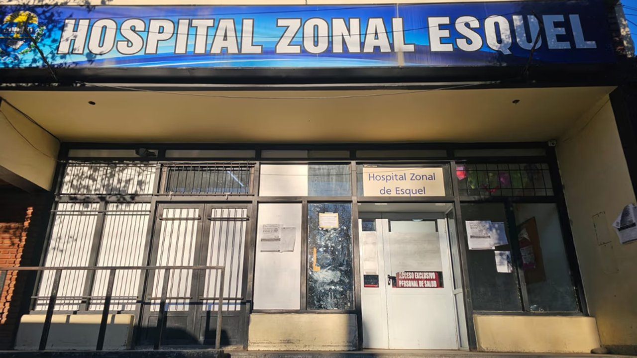 Quirófano del Hospital Zonal de Esquel durante un apagón eléctrico