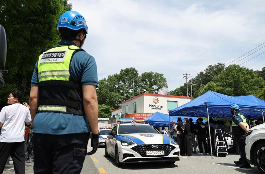 Operativo de emergencia en la base aérea de Osan, Corea del Sur