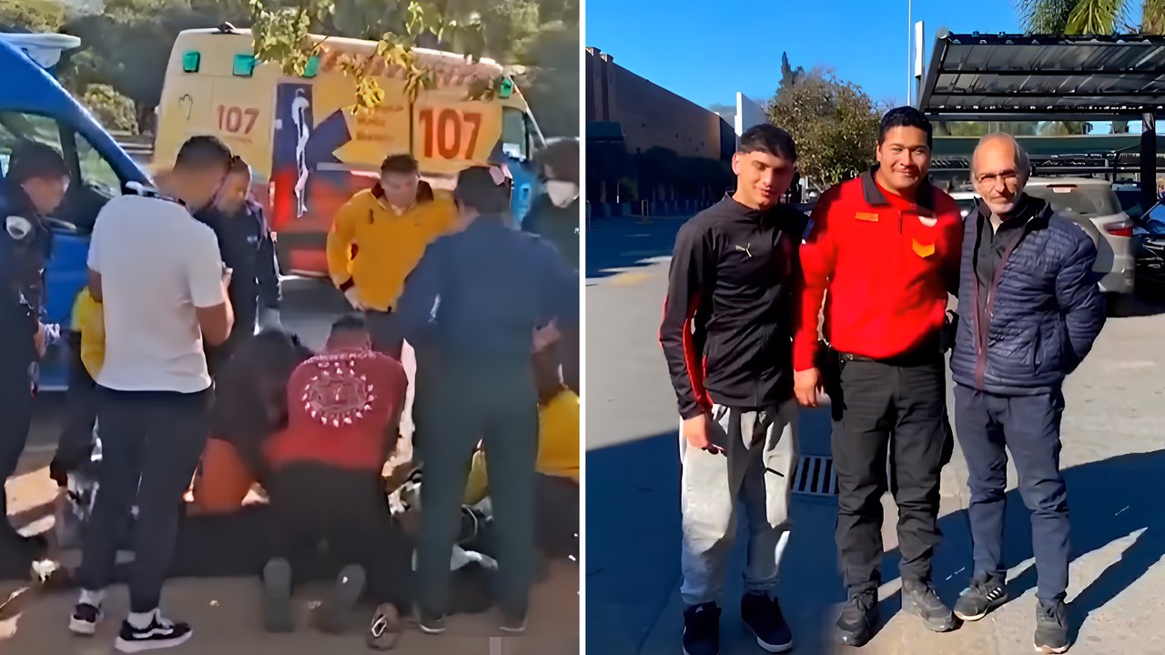Córdoba: sufrió un paro, vecinos lo ayudaron y tras recuperarse se juntó con quienes lo salvaron