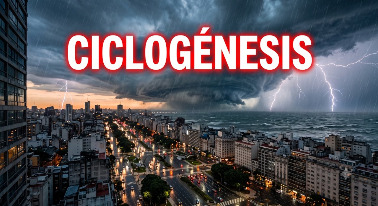 Ciclogénesis en Buenos Aires: confirman cuándo llega el temporal de lluvias, viento y granizo