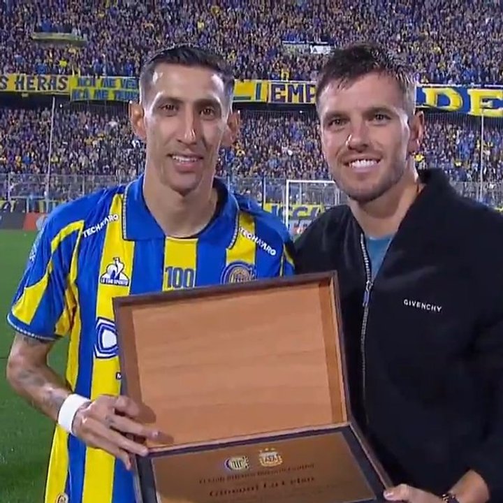 Rosario Central homenajeó a Giovani Lo Celso tras el Mundial y recibió el cariño de los hinchas