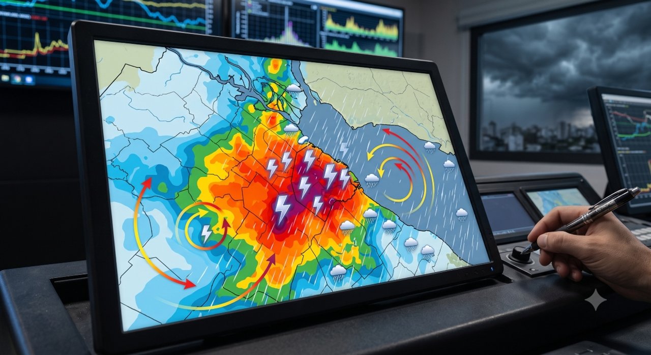 Cómo estará el clima en Buenos Aires este viernes 31 de julio: mapa en vivo de las lluvias en el AMBA