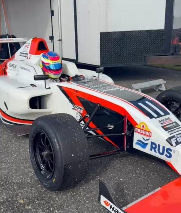 Fórmula 4 EEUU: Lázaro Bainotti largará desde la primera fila en New Jersey tras lograr el segundo mejor tiempo