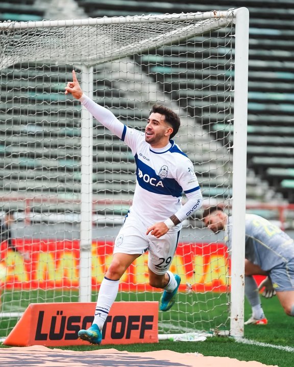 Gimnasia La Plata celebra un gol ante Aldosivi en el Minella