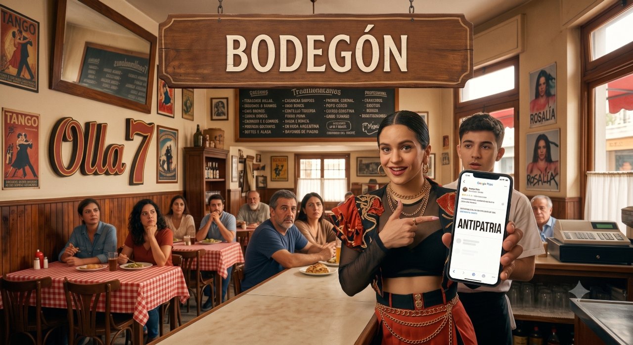 El “lado B” tras la visita de Rosalía a un bodegón porteño: “Nos dicen antipatria"