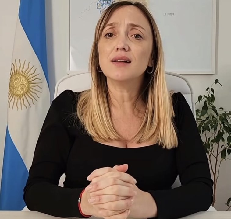 La senadora Anabel Fernández Sagasti durante una intervención en el Senado