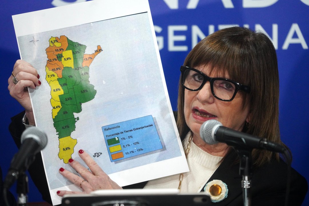 Bullrich ratificó que el tope de extranjerización de tierras pasará al 25% y señaló: "Se gana por un voto”
