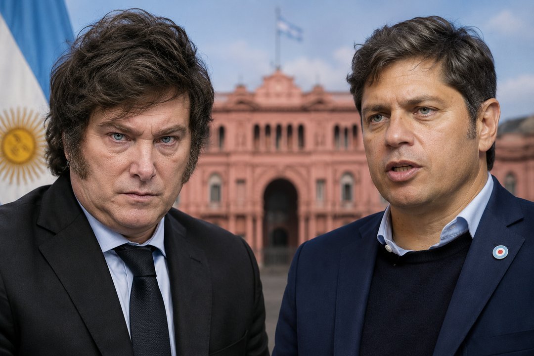 Javier Milei y Axel Kicillof, protagonistas del posible balotaje 2027