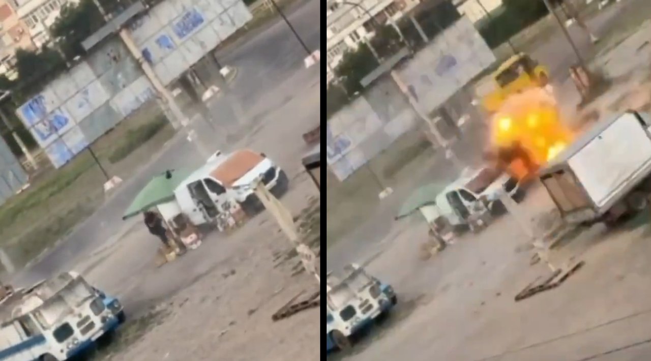 Video: un dron ruso persiguió y atacó a un verdulero en Ucrania