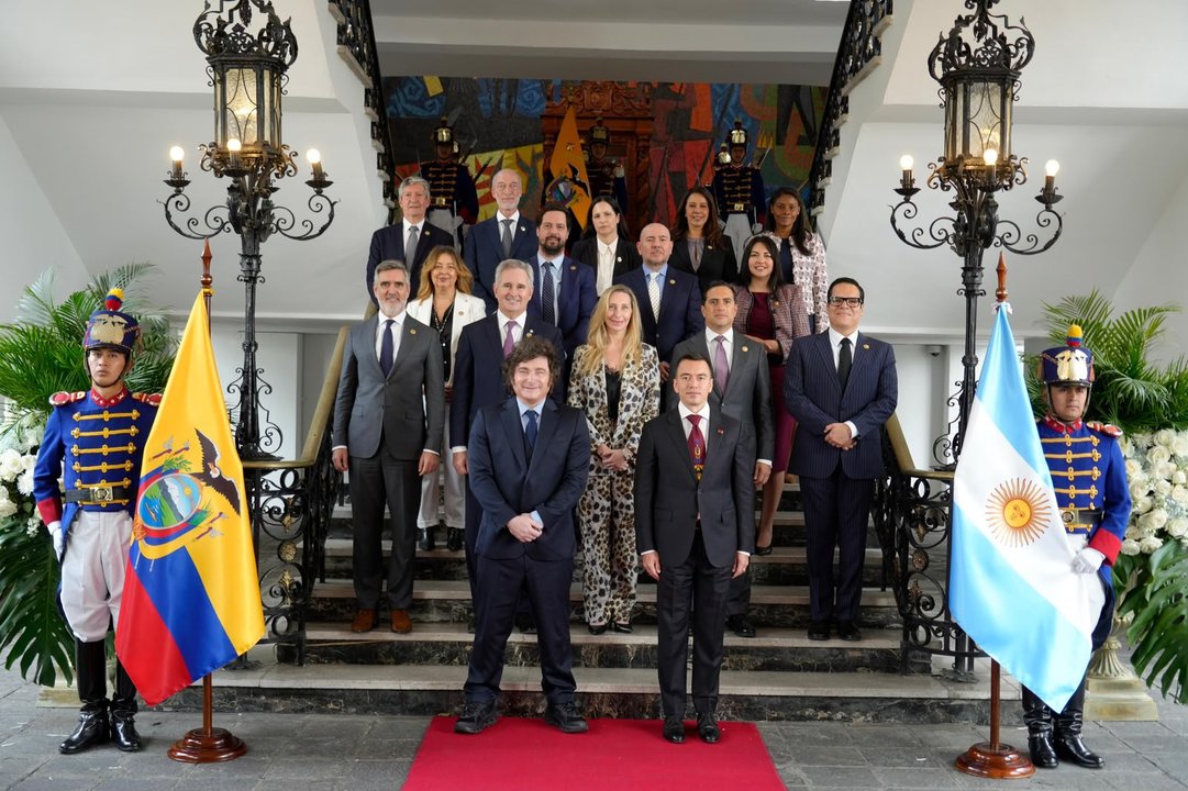 Milei y Noboa encabezaron la firma de acuerdos bilaterales en Quito para profundizar la relación estratégica entre la Argentina y Ecuador