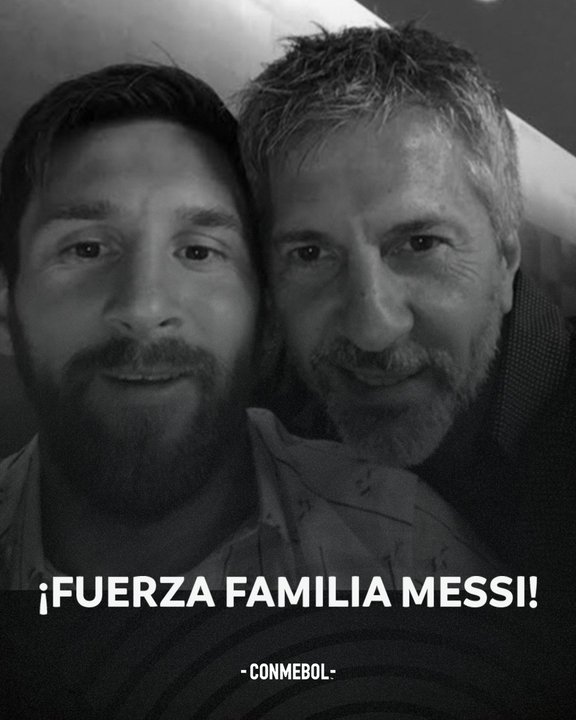CONMEBOL despidió a Jorge Messi y acompañó a Lionel y su familia CONMEBOL despidió a Jorge Messi y acompañó a Lionel y su familia