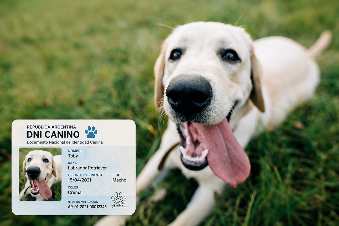 Perro y gato identificados con DNI para mascotas en Villa María