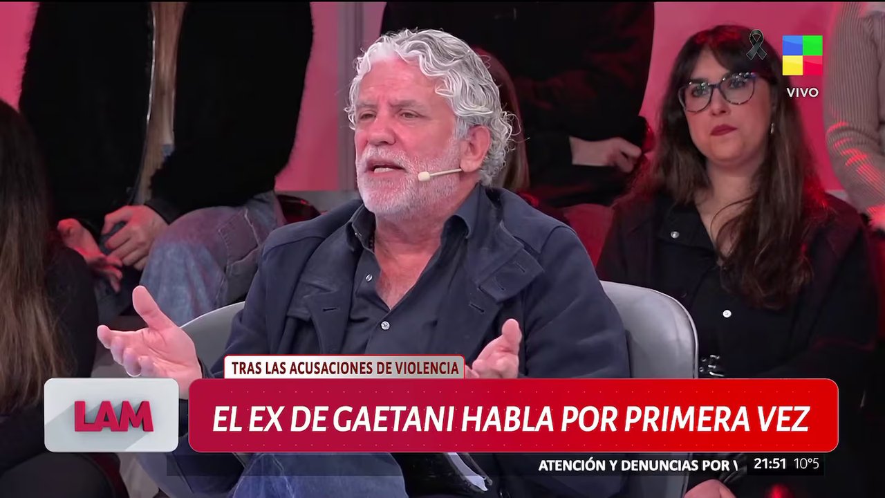 Luis Cavanagh durante la entrevista televisiva