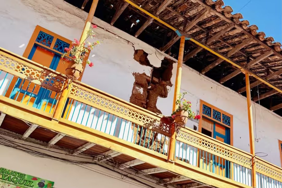 Edificios patrimoniales afectados por el terremoto en Colombia
