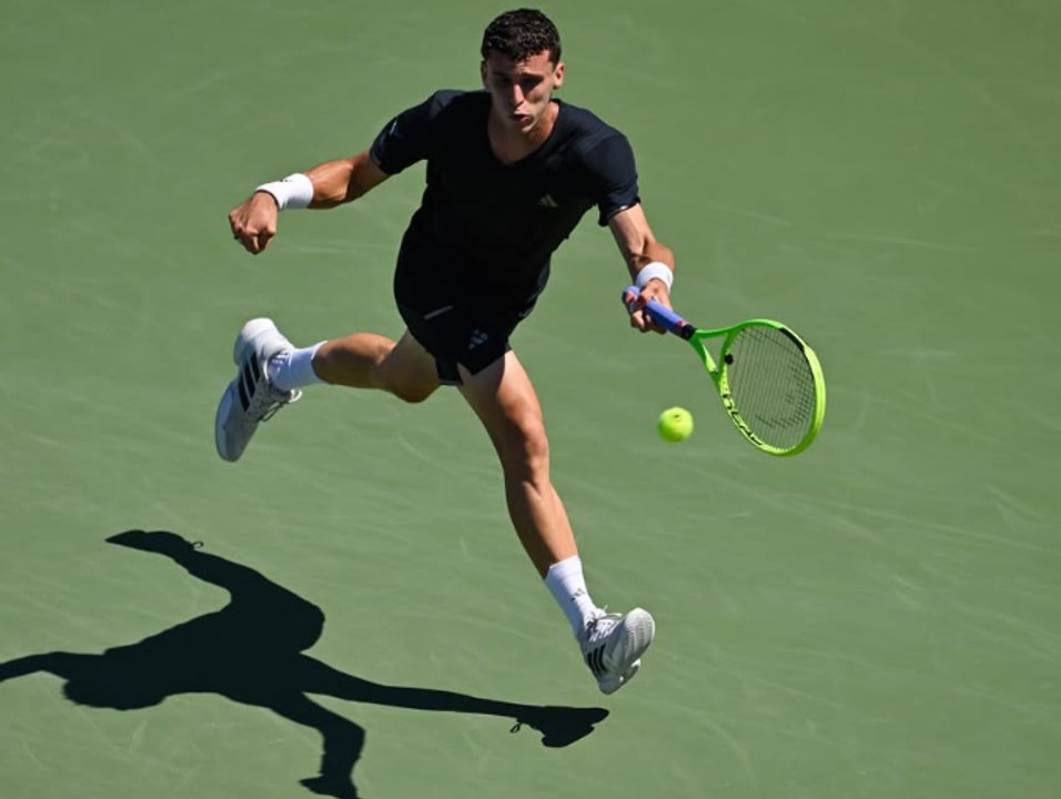 Juan Manuel Cerúndolo celebra su victoria en el Masters 1000 de Cincinnati
