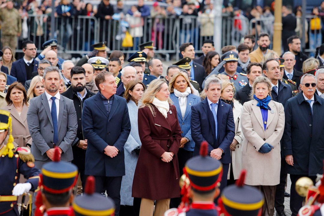 Diego Santilli durante el acto por el aniversario de San Martín