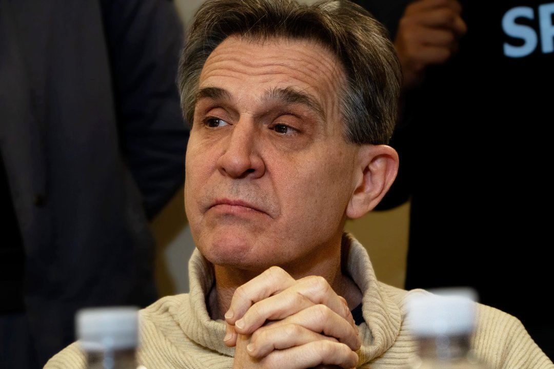 Aníbal Lotocki ingresando a tribunales bajo fuerte custodia
