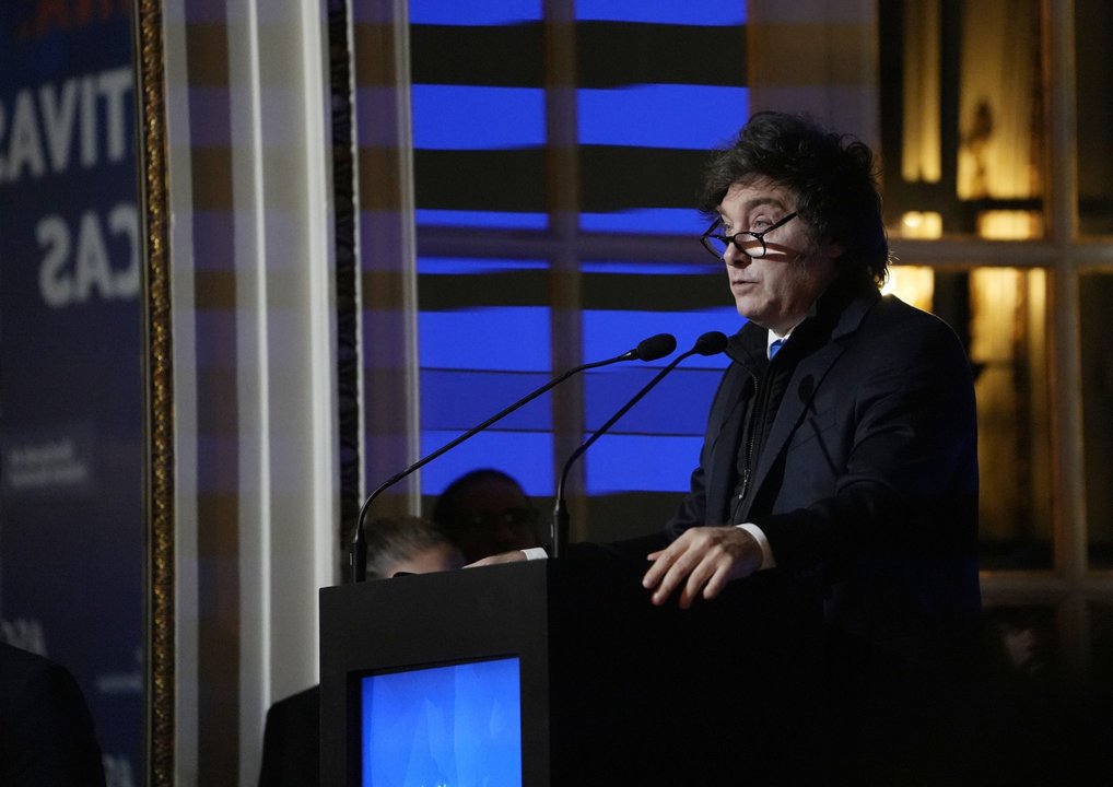 Javier Milei prepara su discurso para el Council de las Américas en Buenos Aires