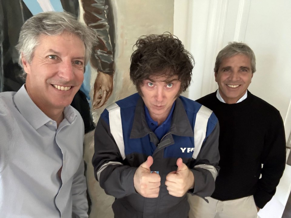 Santiago Bausili durante una exposición económica