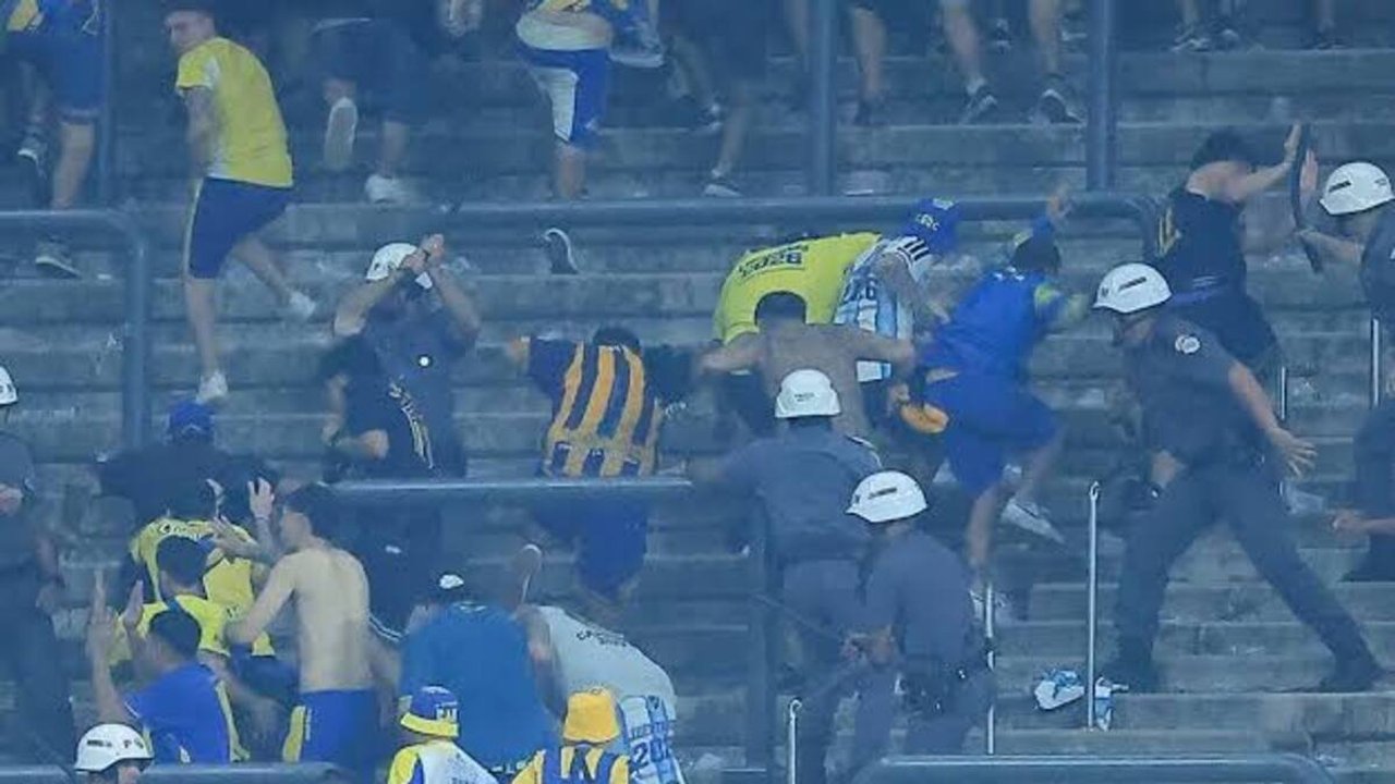 De la cancha al juzgado: nueve detenidos por los enfrentamientos tras el partido entre Rosario Central y Corinthians