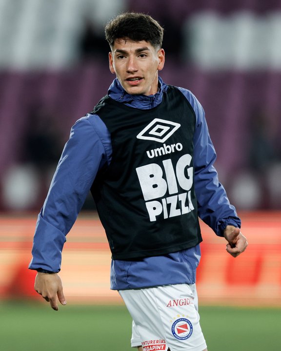 Francisco Álvarez durante un partido con Argentinos Juniors