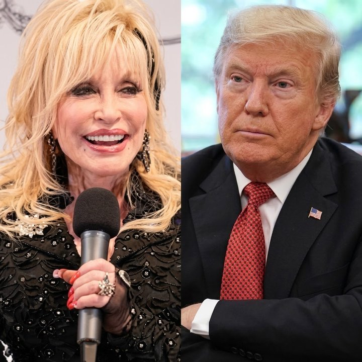 Trump ordenó bajar las banderas a media asta en honor a Dolly Parton