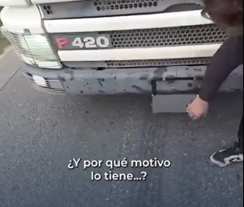 San Pedro: detectaron a un camionero que tapaba su patente con un sistema para no ser detectado