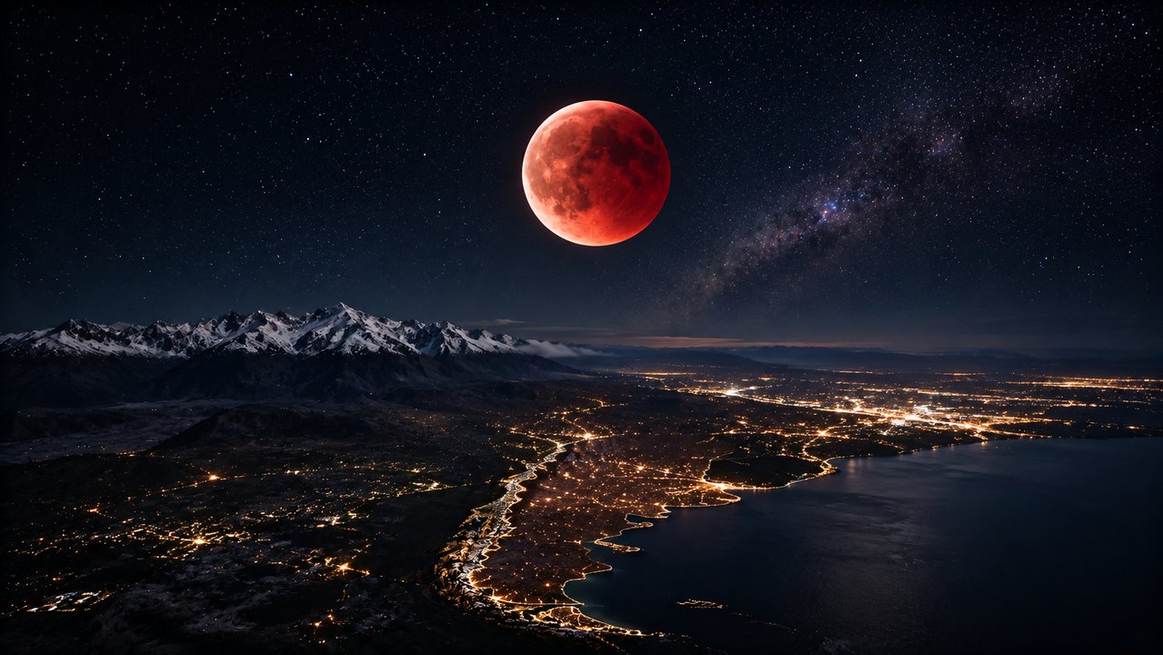 3 horas y 18 minutos teñida de rojo: la Luna de Sangre cubrirá el cielo argentino en un espectáculo único