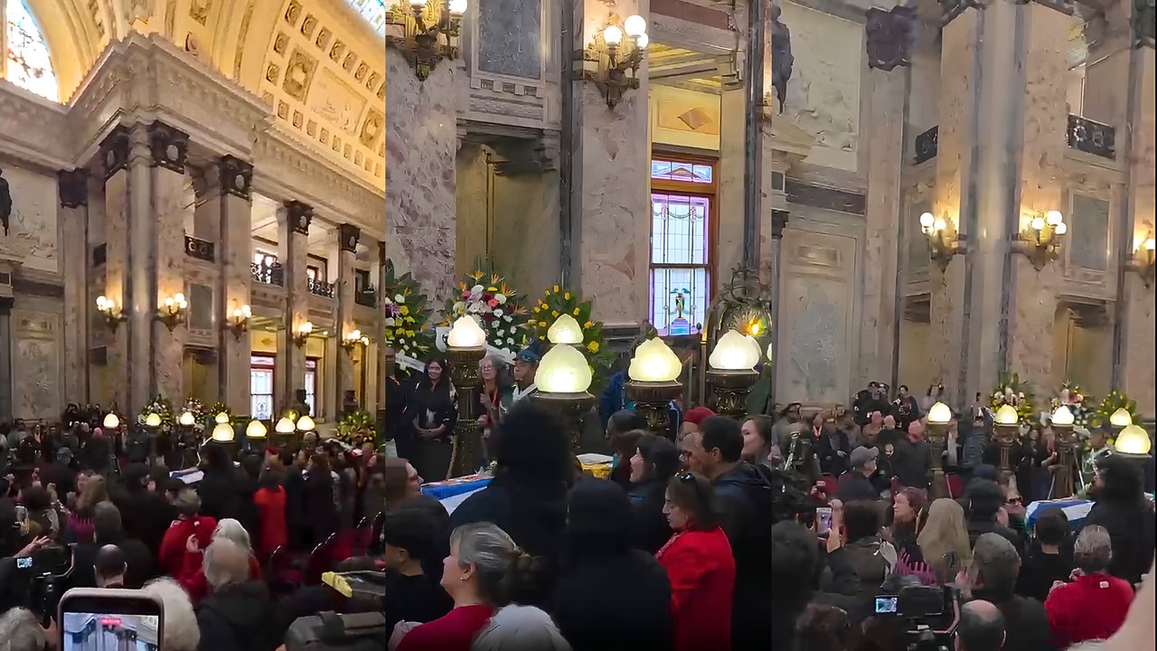 Velorio de Rubén Rada: cantan “Muriendo de Plena” junto al féretro, con algunos llantos, pero sin pena