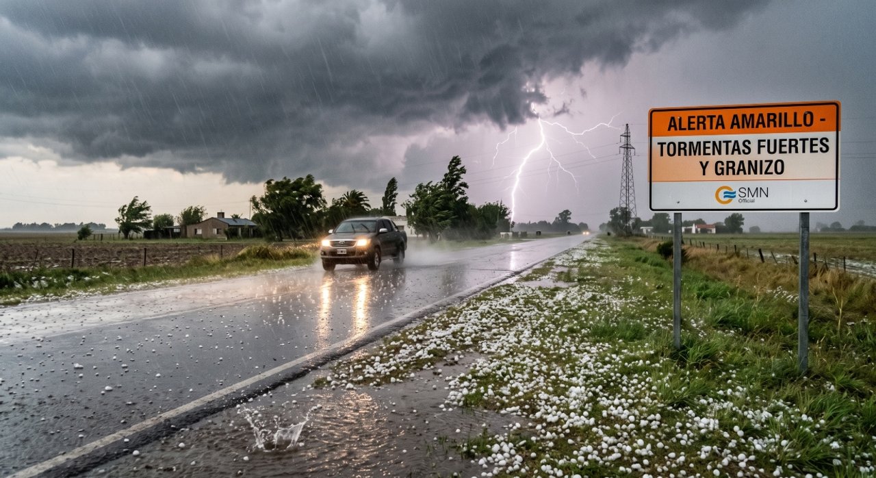 Alerta por tormentas fuertes este viernes: hay riesgo de granizo en tres provincias
