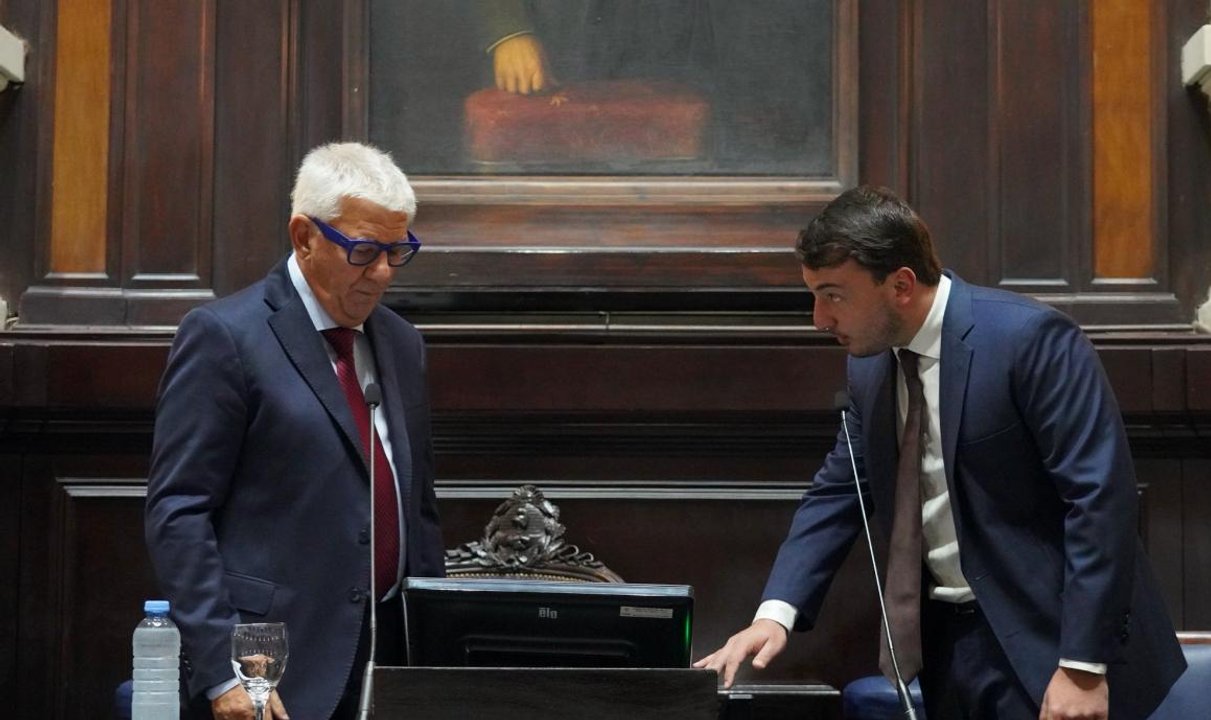 Juanes Osaba y Agustín Romo en la Cámara de Diputados bonaerense