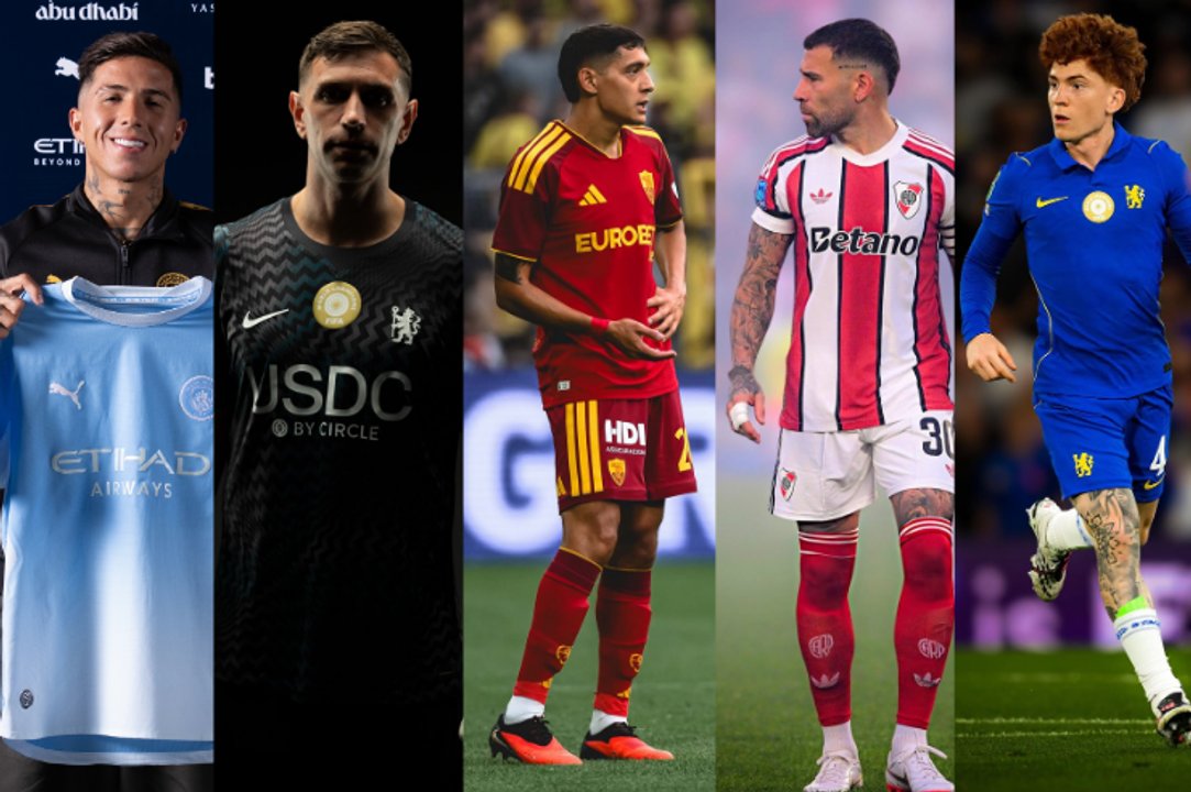 Los cambios de clubes de los futbolistas argentinos en el último mercado de pases