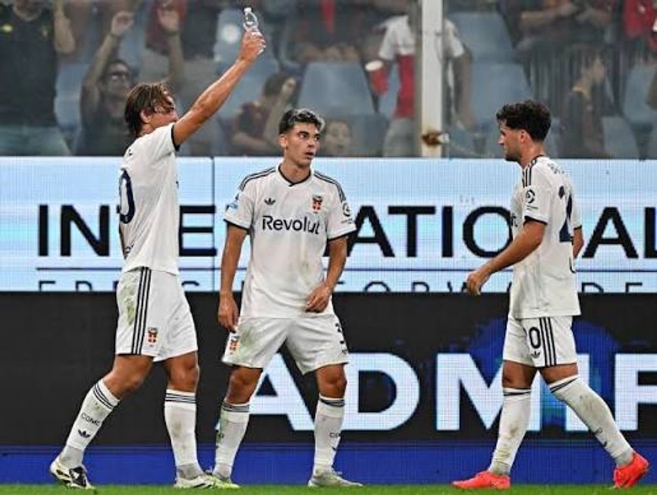 El Como golea 4-1 al Genoa con un gol de Nico Paz en la Serie A