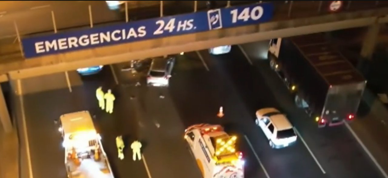 Accidente en la Panamericana: tres carriles afectados en Vicente López