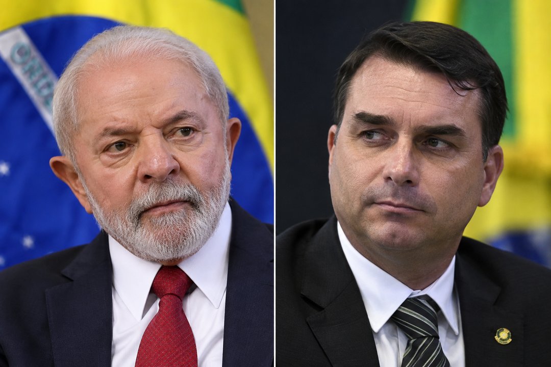 Lula da Silva y Flávio Bolsonaro en la disputa electoral brasileña