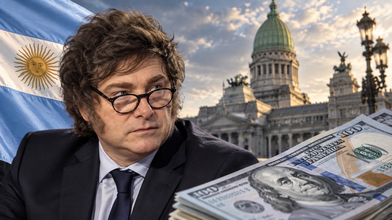 Billetes de dólar y proyecciones económicas del Presupuesto 2027