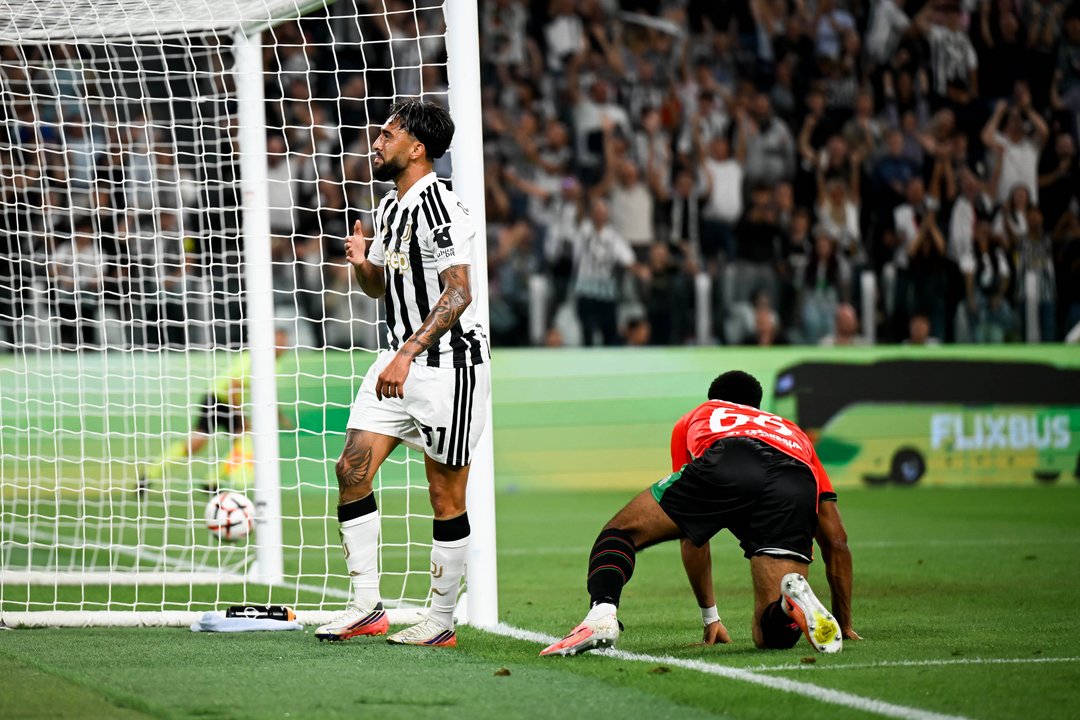 Con gol de Nico González, la Juventus goleó 5 a 0 al NEC en el debut de la UEFA Europa League