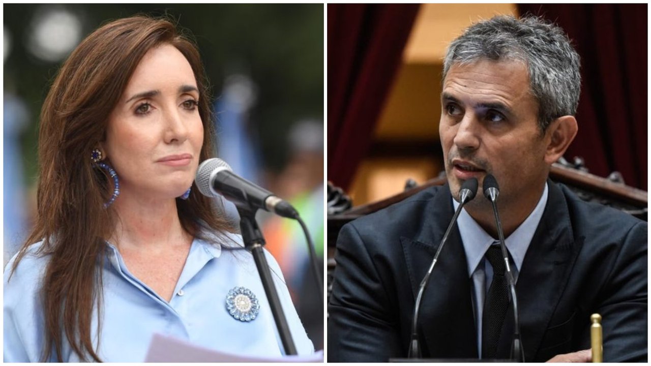 La irónica respuesta de Villarruel a Martín Menem con un meme de Maradona tras sus críticas