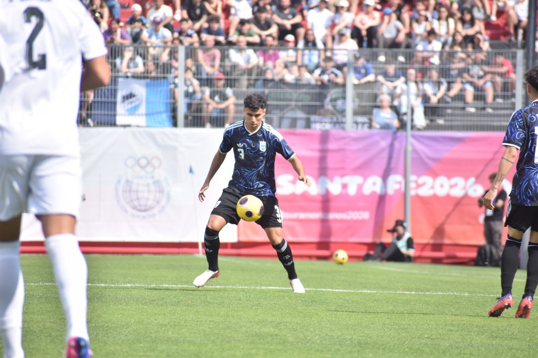 Selección argentina Sub 19 festeja su triunfo ante Uruguay en los Juegos Suramericanos 2026