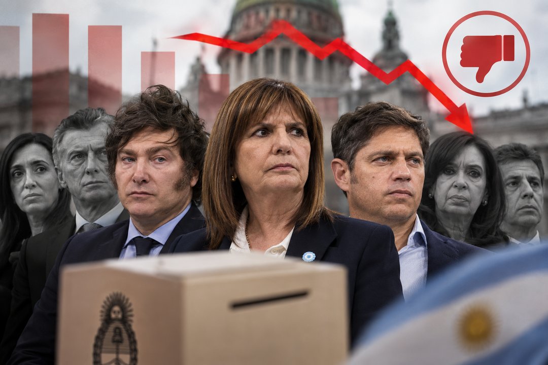 Encuesta revela saldo negativo para dirigentes políticos en Argentina