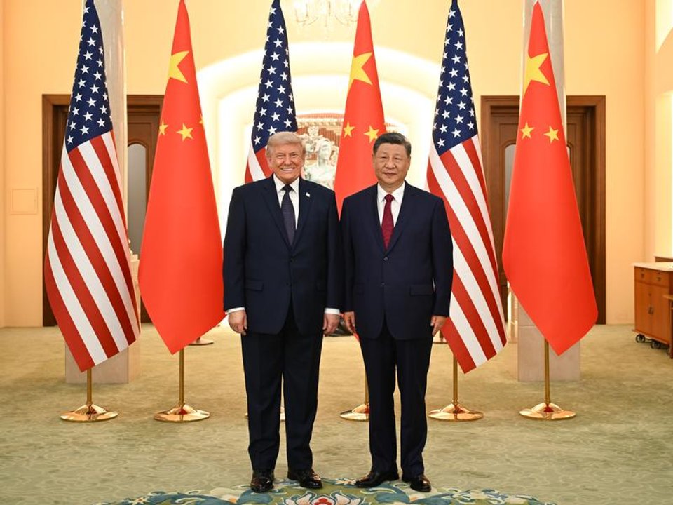 Donald Trump recibe a Xi Jinping en la Casa Blanca