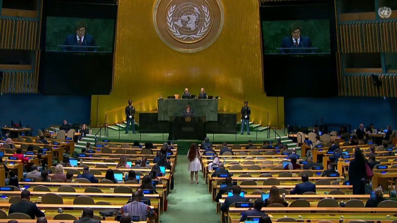 Javier Milei expone sobre inteligencia artificial en la ONU
