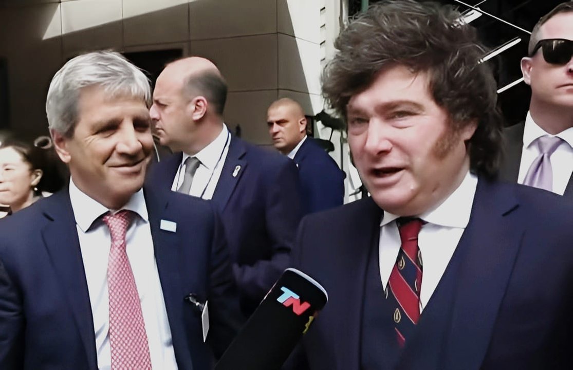 Javier Milei brinda declaraciones a la prensa tras su exposición en la Asamblea de la ONU
