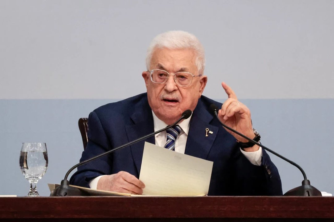 Mahmoud Abbas durante un mensaje dirigido a la Asamblea General de la ONU