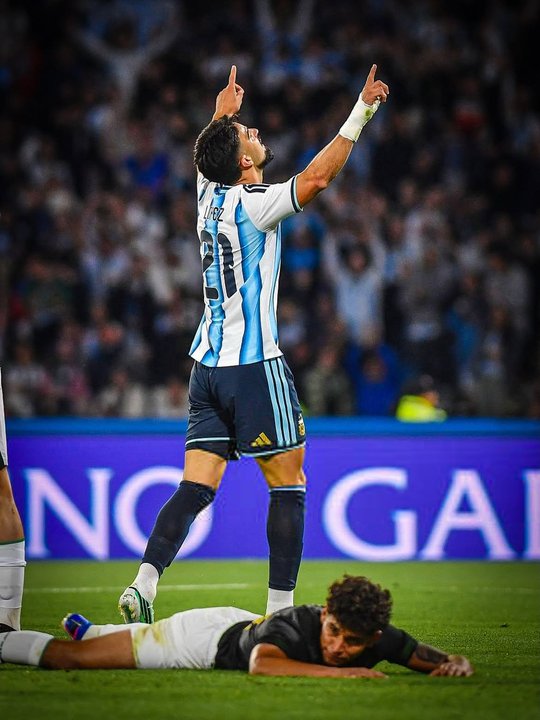 José López selló el triunfo argentino con su gol ante Bolivia