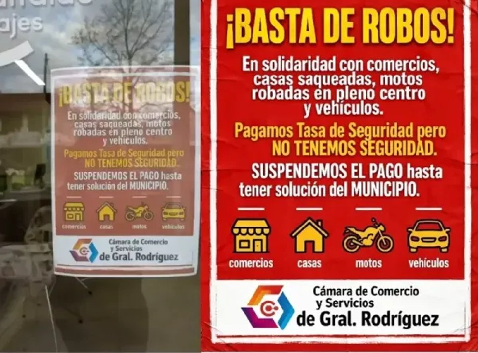 General Rodríguez: comerciantes amenazan con no pagar la tasa de seguridad y apuntan a García