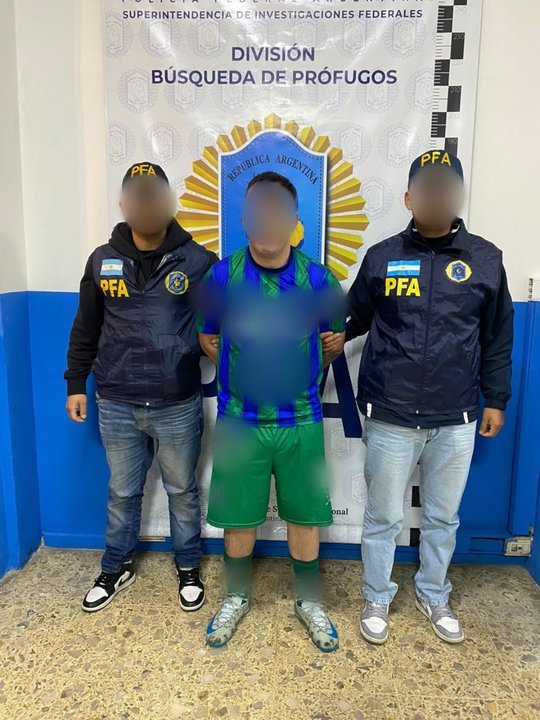 Operativo policial en cancha de futsal