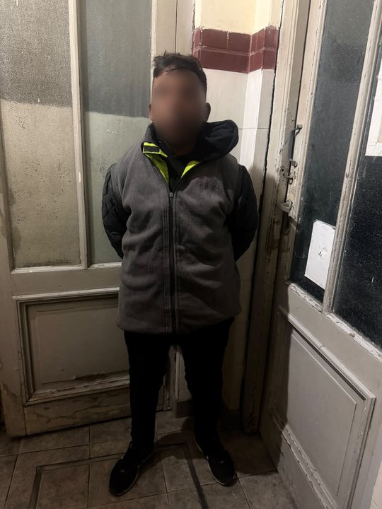 Patrullero policial en una calle de Buenos Aires