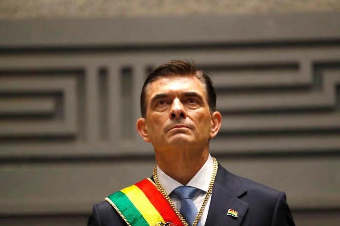 Rodrigo Paz durante el acto de promulgación de la ley y referencia al acuerdo con el FMI