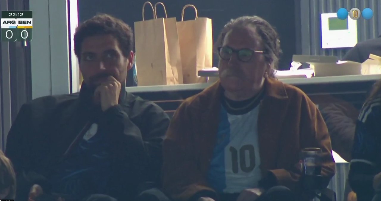Charly García estuvo presente en la despedida de Messi de la Selección argentina